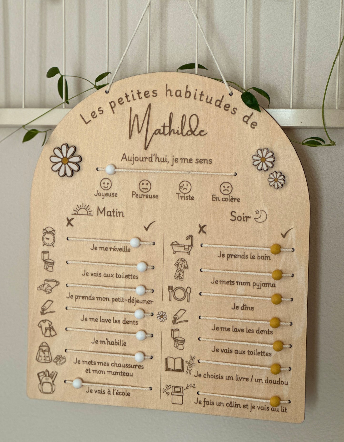 Tableau des Habitudes / Routines Enfant | A Personnaliser