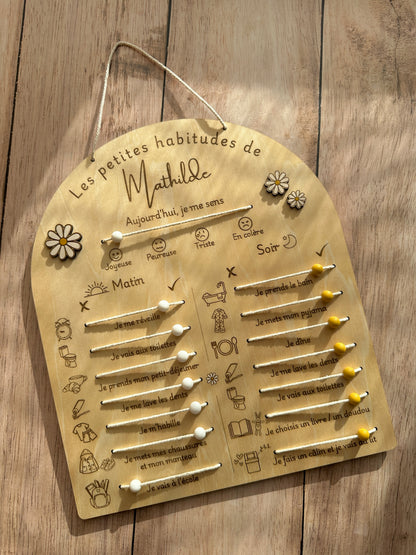 Tableau des Habitudes / Routines Enfant | A Personnaliser