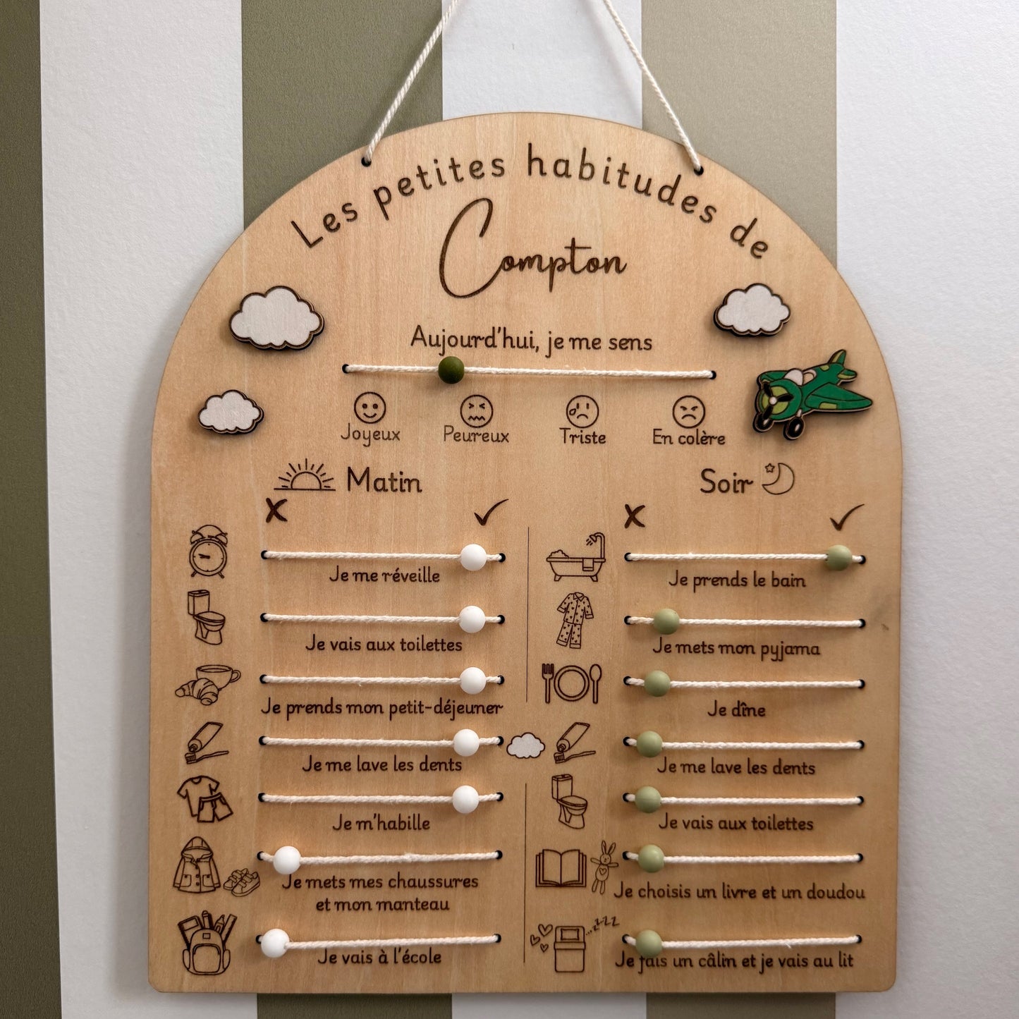 Tableau des Habitudes / Routines Enfant | A Personnaliser
