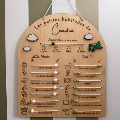 Tableau des Habitudes / Routines Enfant | A Personnaliser
