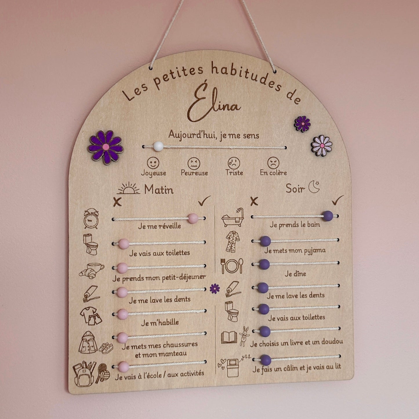 Tableau des Habitudes / Routines Enfant | A Personnaliser