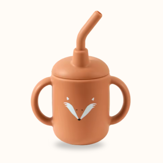 Tasse Gobelet à Paille en Silicone