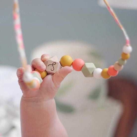 Collier d’allaitement en silicone et bois Mawen Materne 